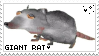 a stamp of the giant rat from Jerma985's 'Rat Movie' that says 'Giant Rat'